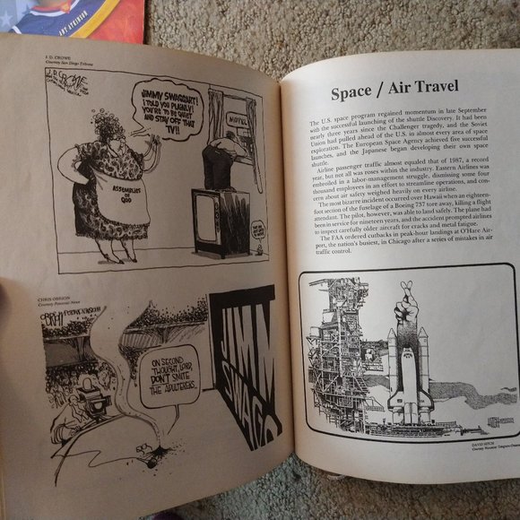Best Editorial Cartoons of Year 1989 Charles Brooks paperback vintage politics - Picture 9 of 10